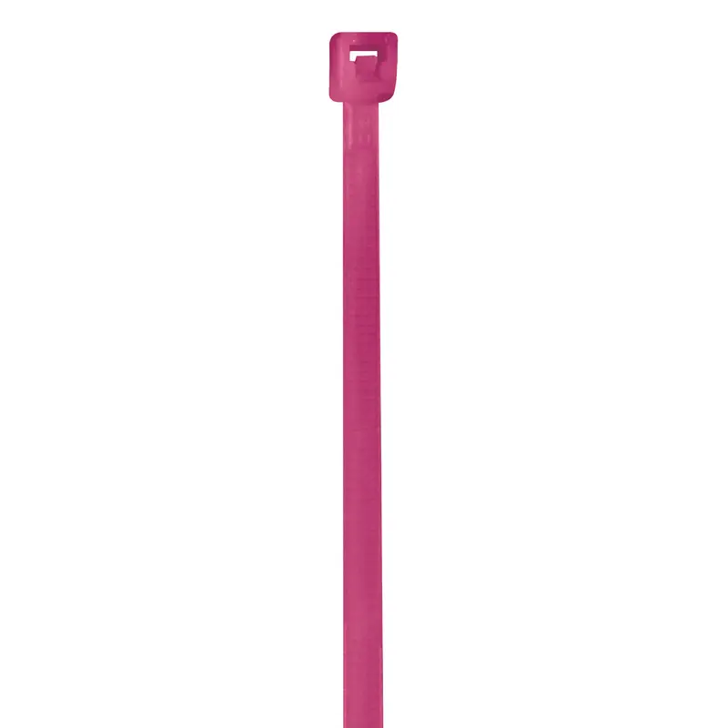 4" (18 lb Tensile) Fluorescent Pink Cable Ties 1000/Case
