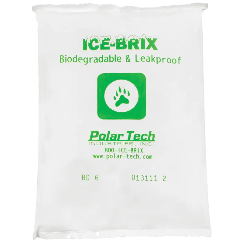 5 1/2 x 4 x 3/4 - 6 oz. Ice-Brix Biodegradable Packs 96/Case