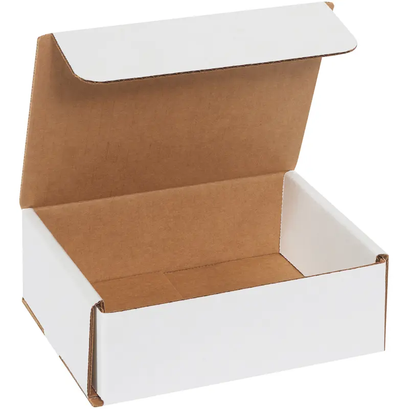 6 x 5 x 2 White Corrugated Mailers  50/Bundle