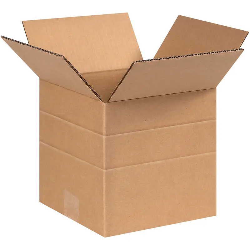 6 x 6 x 6 Multi Depth Corrugated Boxes 25/Bundle