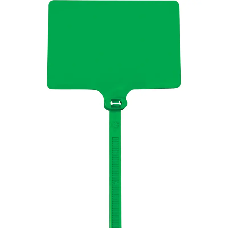 6" (120 lb Tensile) Green Identification Cable Ties 100/Case