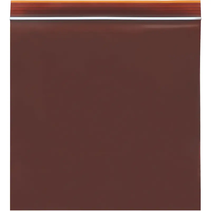8 x 14 - 3 Mil Reclosable Amber UV Bags 1000/Case
