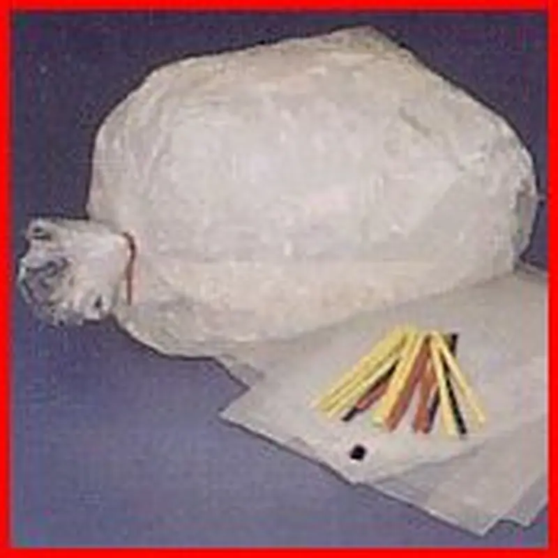 8 x 4 x 22 2(2.5 mil) Clear EVA Ice Bags (10 lb. max) 1000/Case