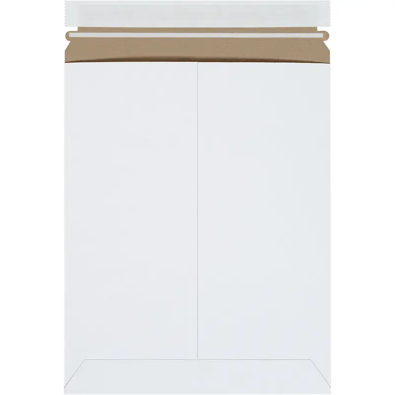 9 3/4 x 12 1/4 Self-Seal White Rigid Mailer - 25/Case