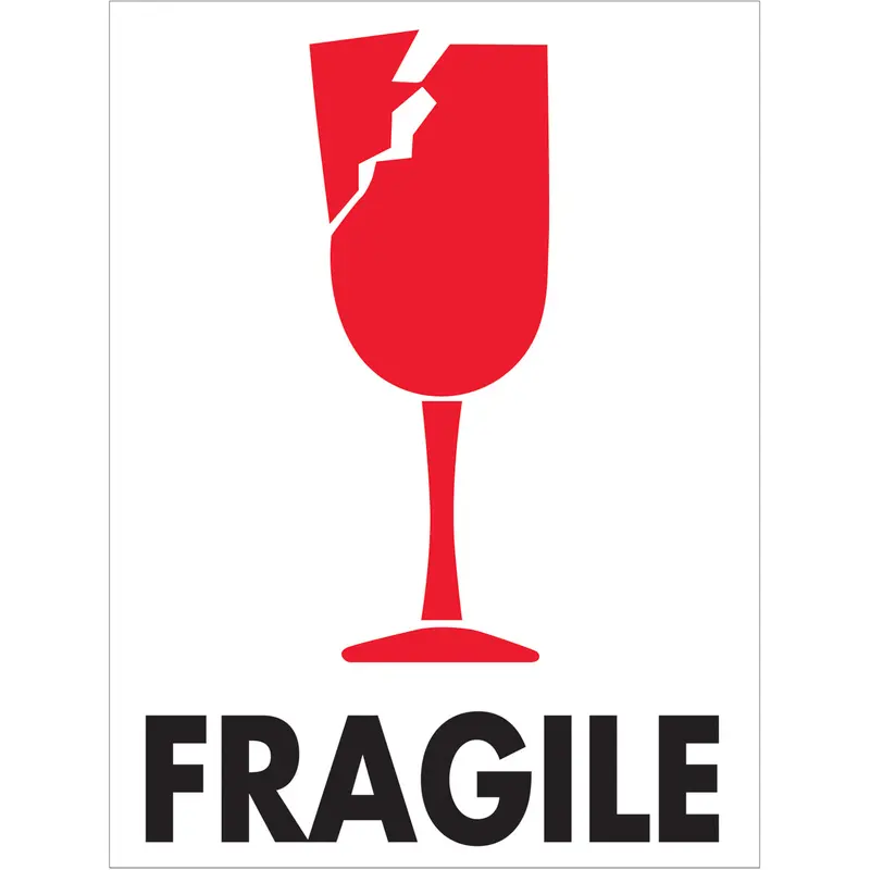 Fragile Pictorial Labels (3 x 4) 500/Roll