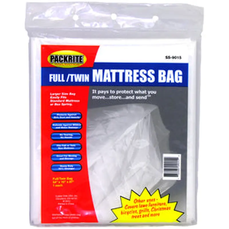 PackRite Twin/Full Mattress Bag 54 x 14 x 91 , Fits Standard & Pillow Top