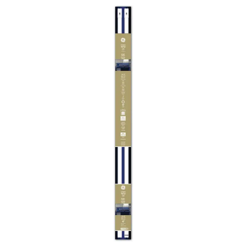48" T8/T12, 40 W, T8 Tube, 15 W, Bright White, 6/Carton