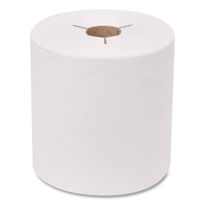 Advanced Hand Towel Roll, Notched, 1-Ply, 8 x 10, White, 6 Rolls/Carton