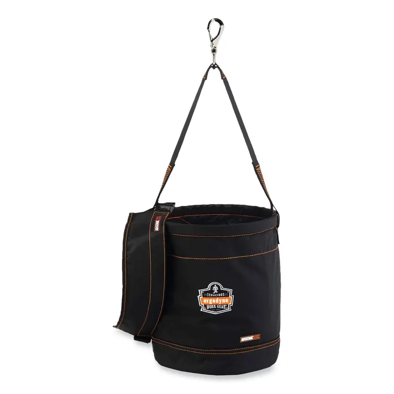 Arsenal 5970T Swiveling Hook Nylon Hoist Bucket   Top, 100 lb, Black