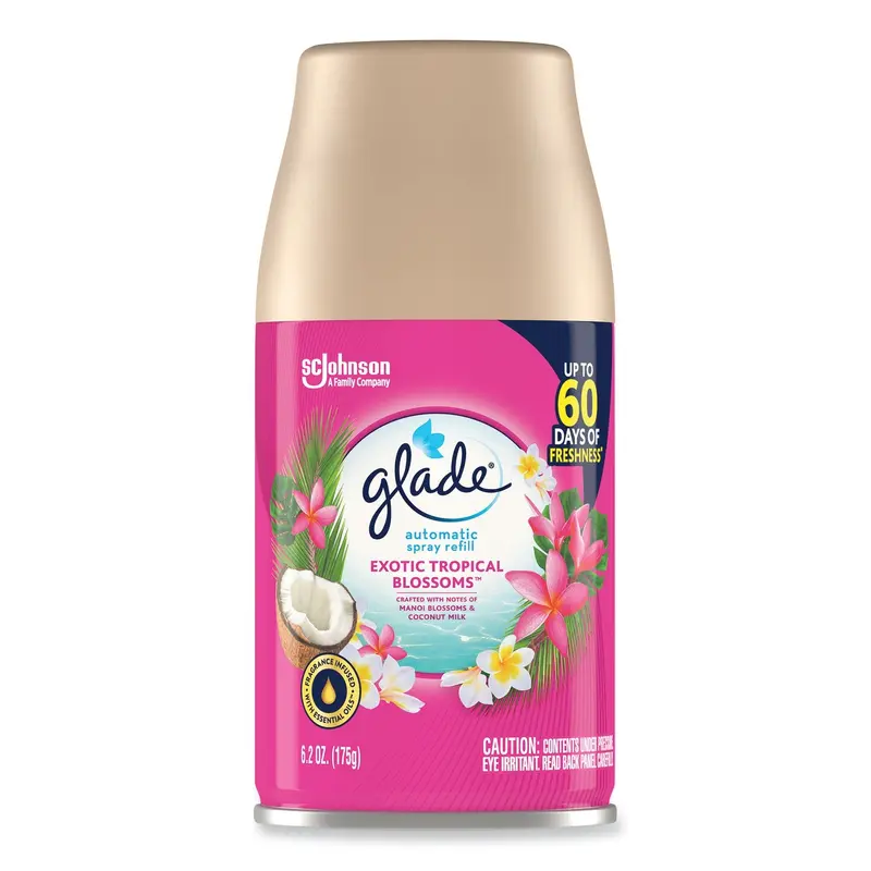 Automatic Air Freshener, Exotic Tropical Blossoms, 6.2 oz, 4/Carton