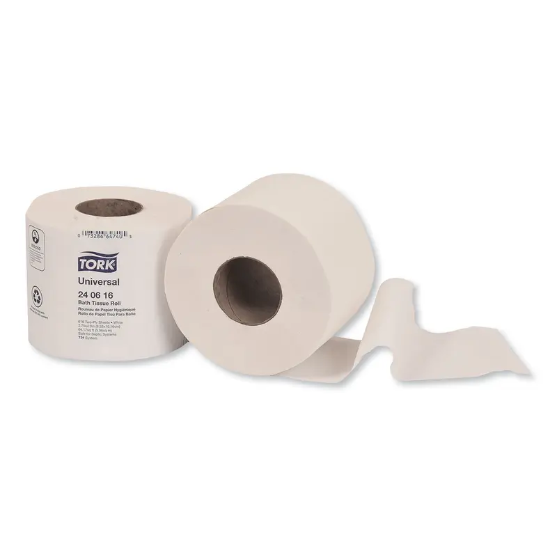 Bath Tissue, Septic Safe, 2-Ply, White, 616 Sheets/Roll, 48 Rolls/Carton