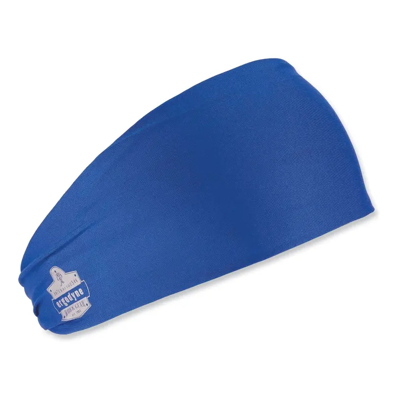 Chill-Its 6634 Performance Knit Cooling Headband, Polyester/Spandex, One Size Fits Most, Blue