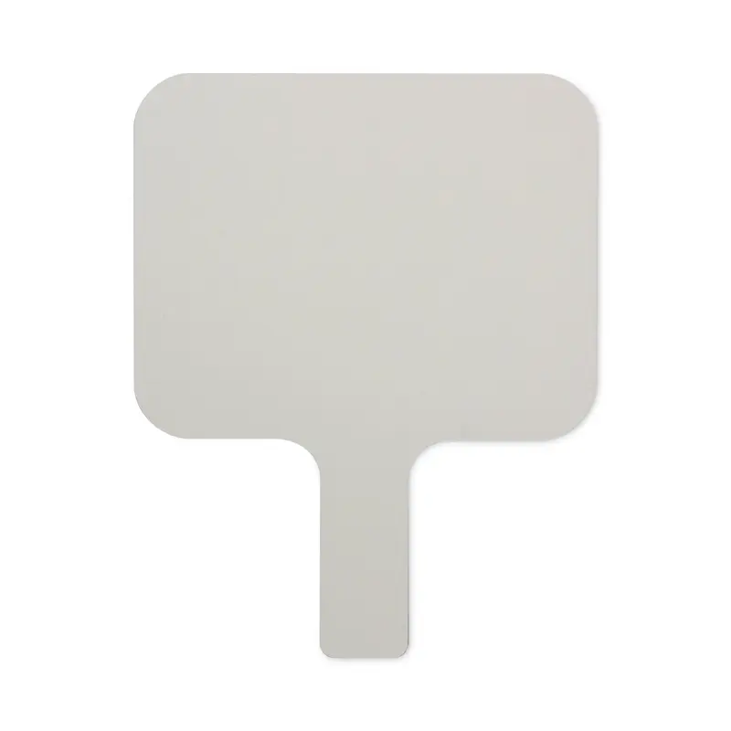 Dry Erase Paddle, 9.75 x 8, White Surface, 12/Pack