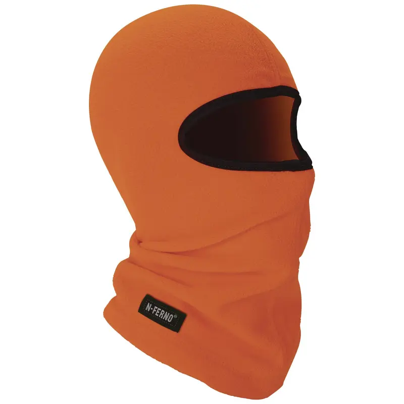 N-Ferno 6821 Fleece Balaclava Face Mask, One Size Fits Most, Orange