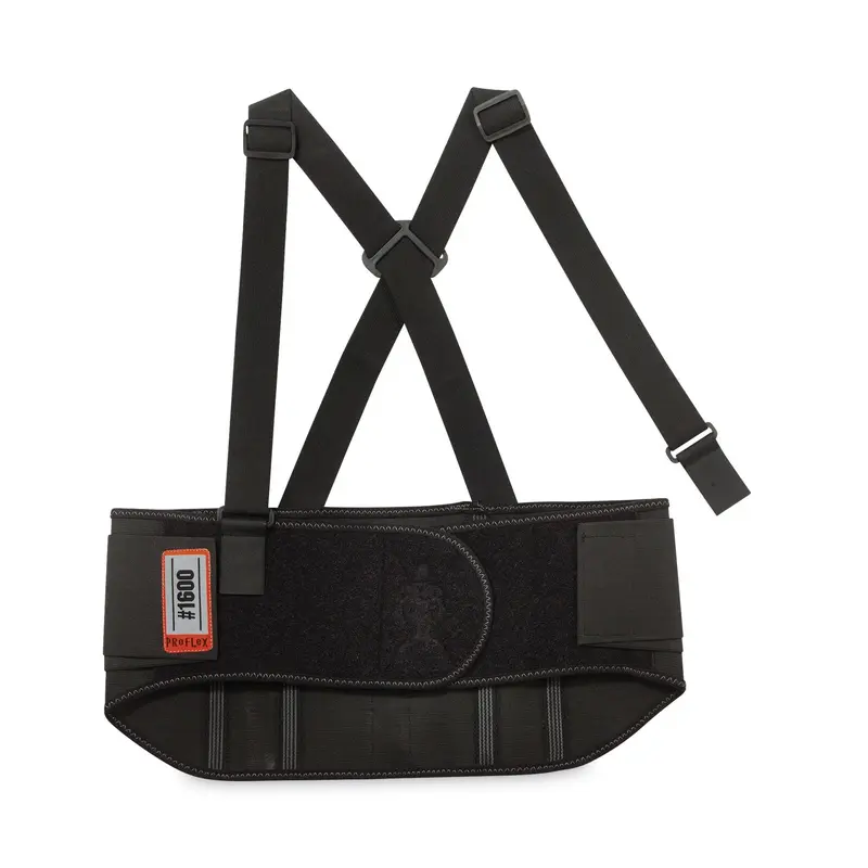 ProFlex 1600 Standard Elastic Back Support Brace, Small, 25" to 30" Waist, Black