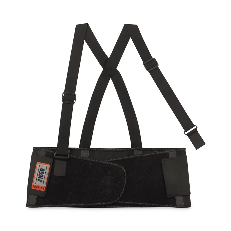 ProFlex 1650 Economy Elastic Back Support Brace, 3X-Large, 46" to 52" Waist, Black