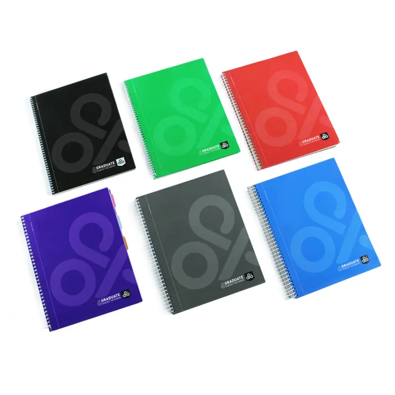 (NET) 5 Subjects, 60 gsm , with Index , 21x27.5cmGREEN