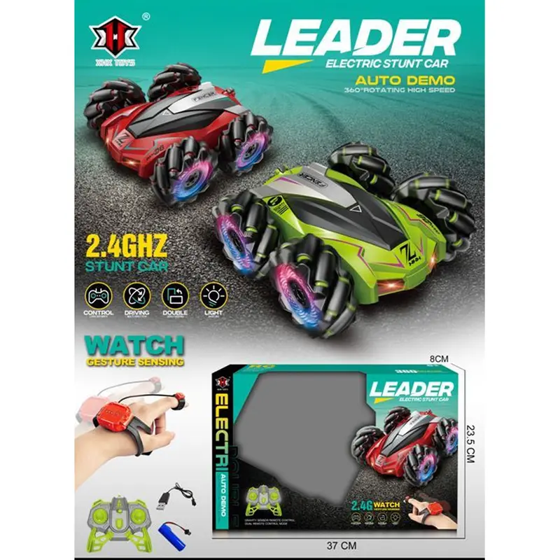 (NET)  Electric Stunt Car with 360 Auto RotationRed
