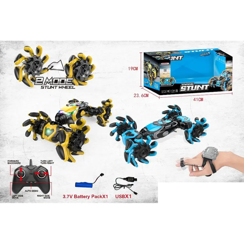( NET) Racing Stunt Car - 2 Modes Stunt WheelYellow