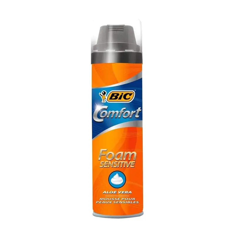 (NET) Bic Comfort Shaving Foam Sensitive For Men 250ml