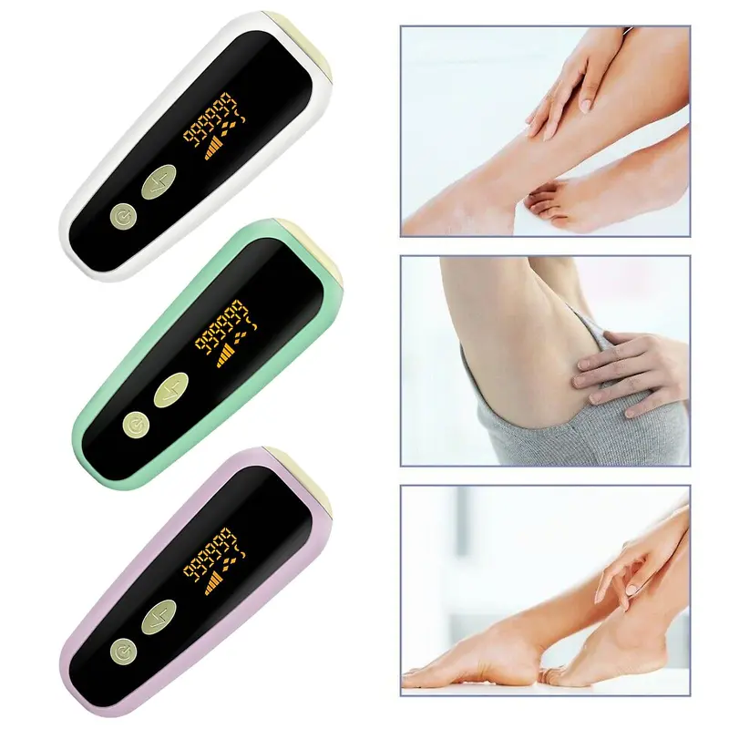 (NET) Ipl Painless Laser Removal Hair 999 999 Flashes Permanent Body Epilator DeviceWhite