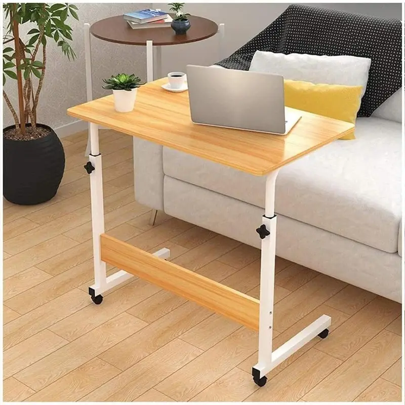 (Net) Table Overbed Table Adjustable Computer Standing DeskBeige
