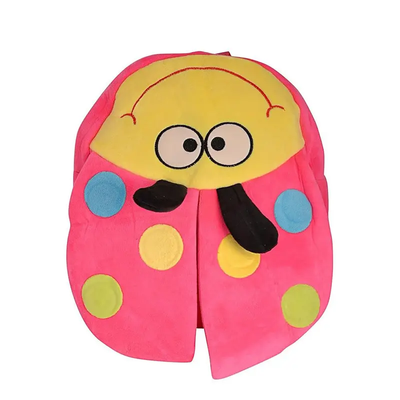 (NET) Tinny Tots Ladybug Velvet Baby BagPurple