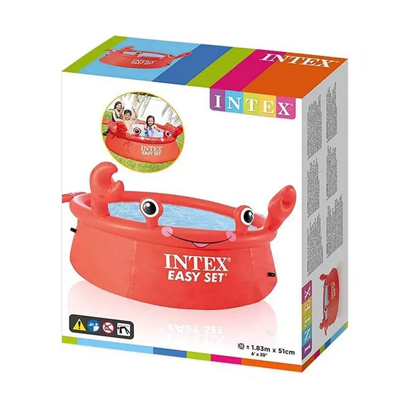 (NET)Intex Inflatable Pool Happy Crab 26100NP