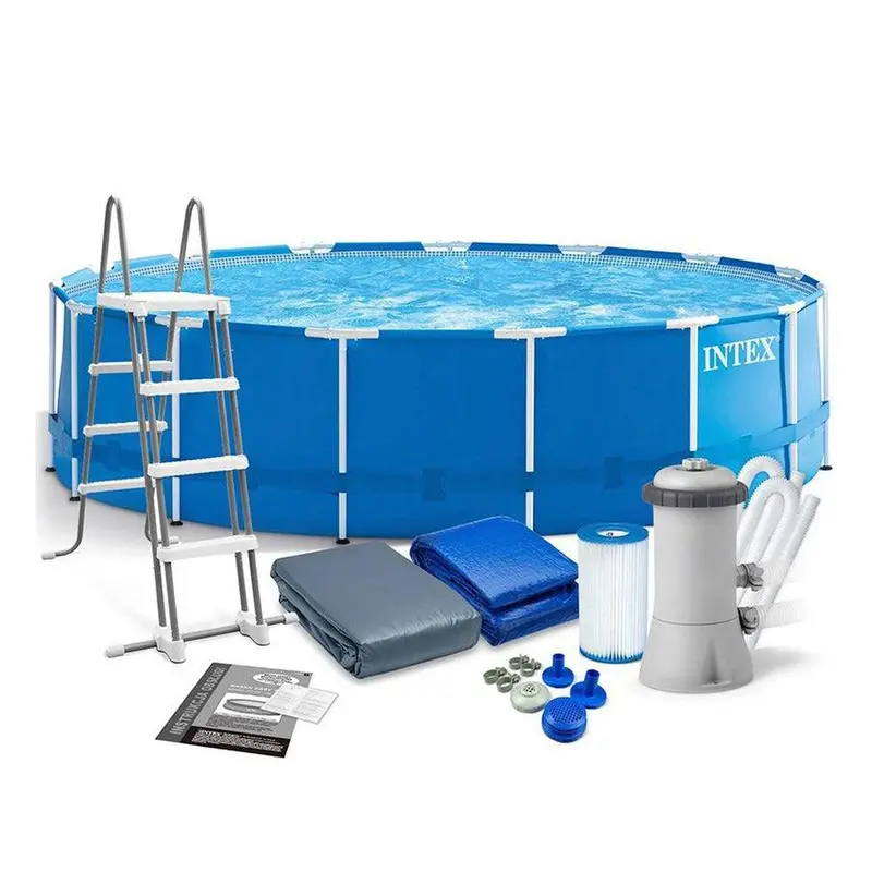 (NET)Intex Pool Pool 457 x 122 cm 28242 Frame Pool Set Rondo, Blue