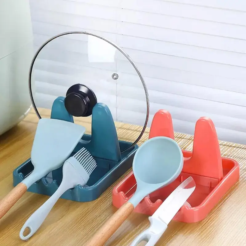 **NET**Foldable Pot Lid Rack Plastic Holder Stand / KC22-102Yellow