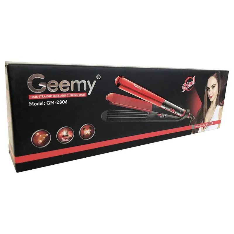**NET**(Net) Geemy 2 in1 Hair Straighter And Curling Iron / K-21