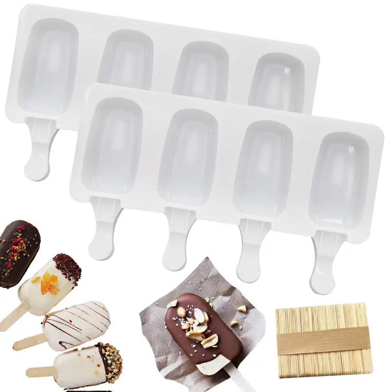 **(NET)**Silicone Mold Ice Cream 4 cell/ KC22-70
