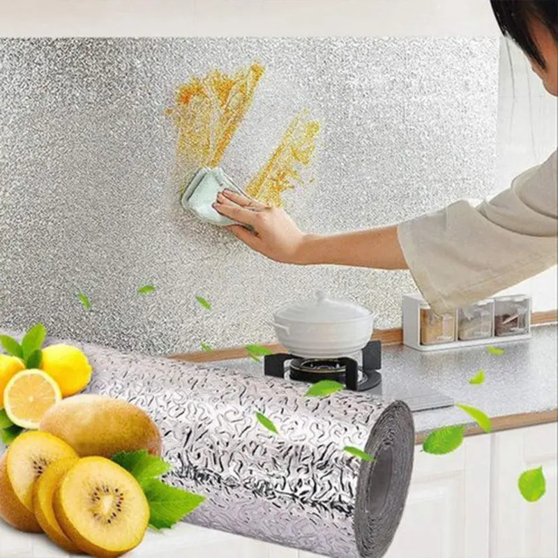 Aluminum Foil Kitchen Stickers Roll / KN-431 / 54489Gold