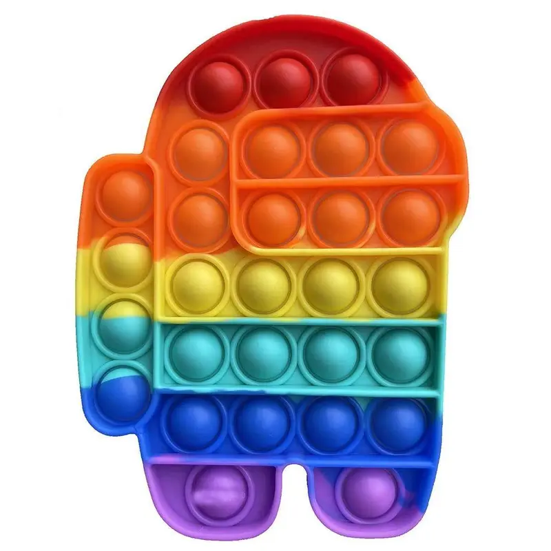 Among Us Rainbow Color Pop It Fidget Toy / PO-11