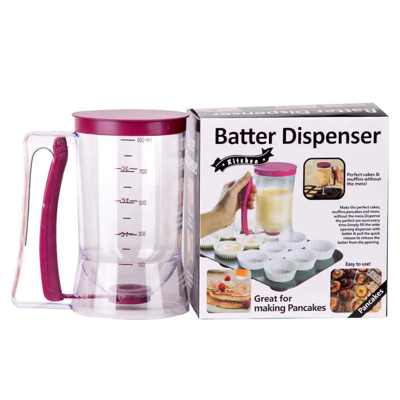 Batter Dispenser for Cakes, Muffins and Cupcakes in Plastic