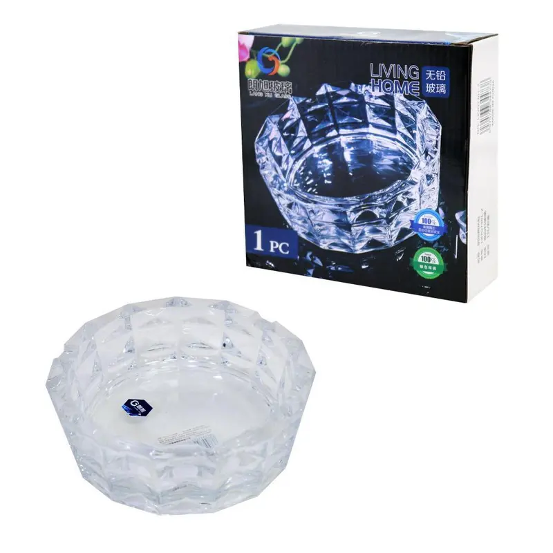Big Glass Round Ashtray / Q-354 / LXYG7301-2