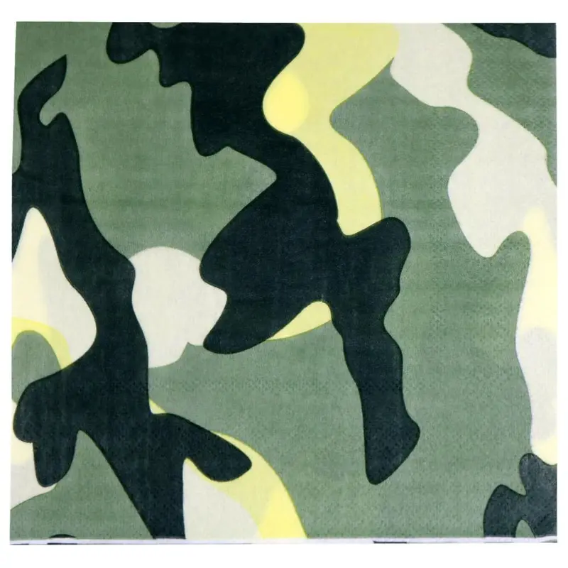 Birthday- Army Napkin (10 Pcs) / N-89
