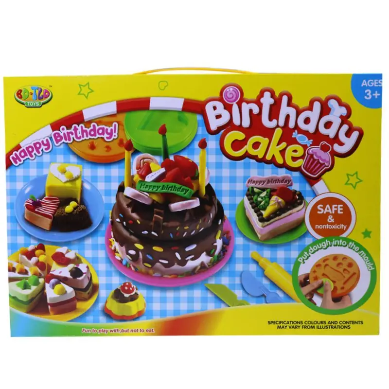 Birthday Cake Play Dough Modeling