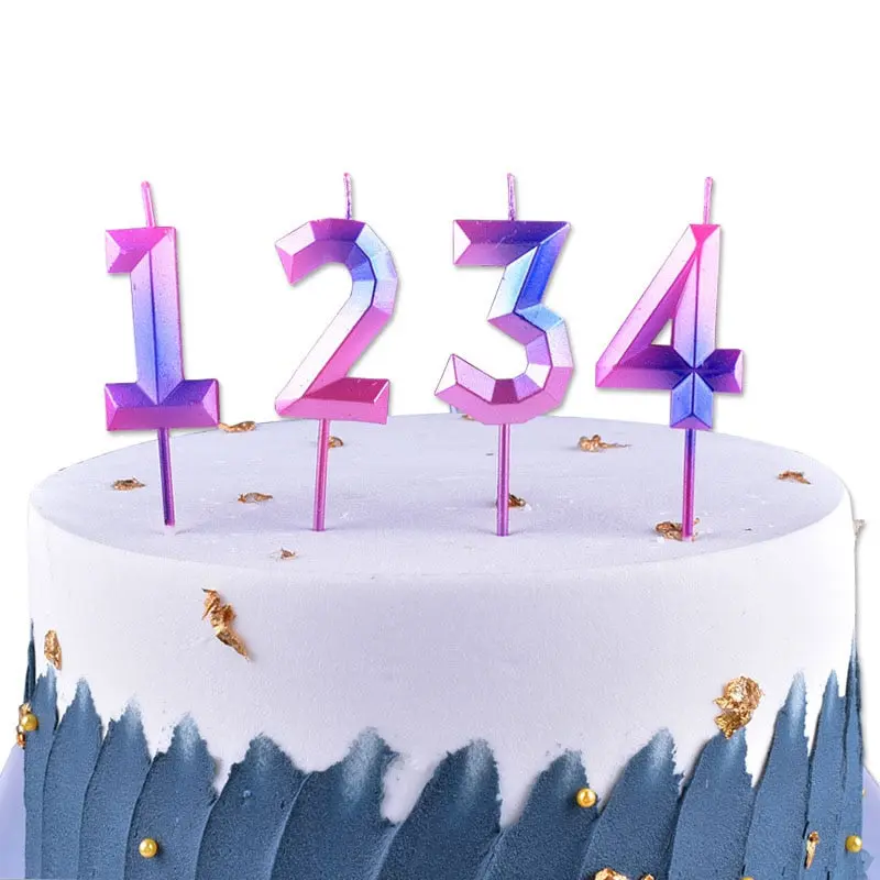 Birthday Colorful Number Candle / 22FK1410