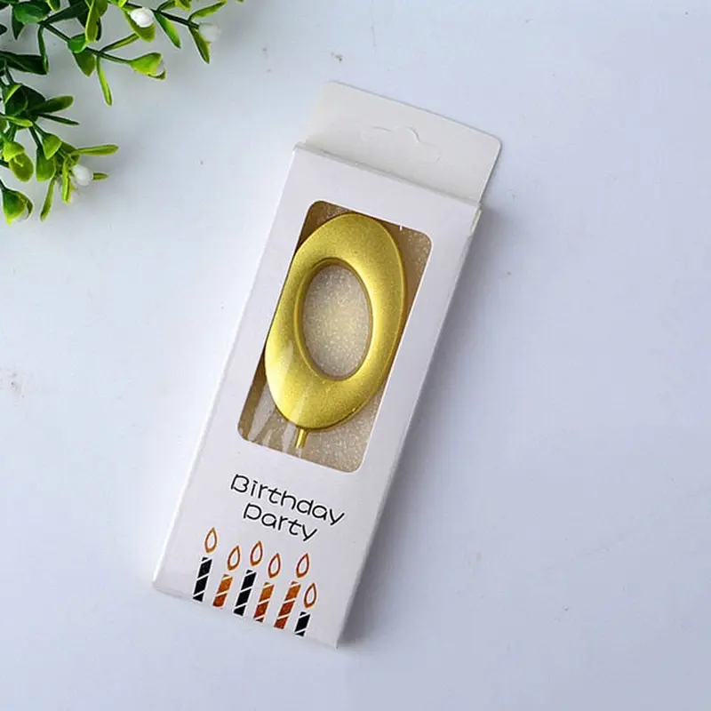 Birthday Decor Number Candles /22FK1340 / Gold