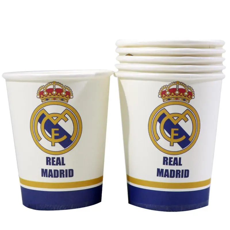 Birthday Real Madrid Paper Cup (6 Pcs)
