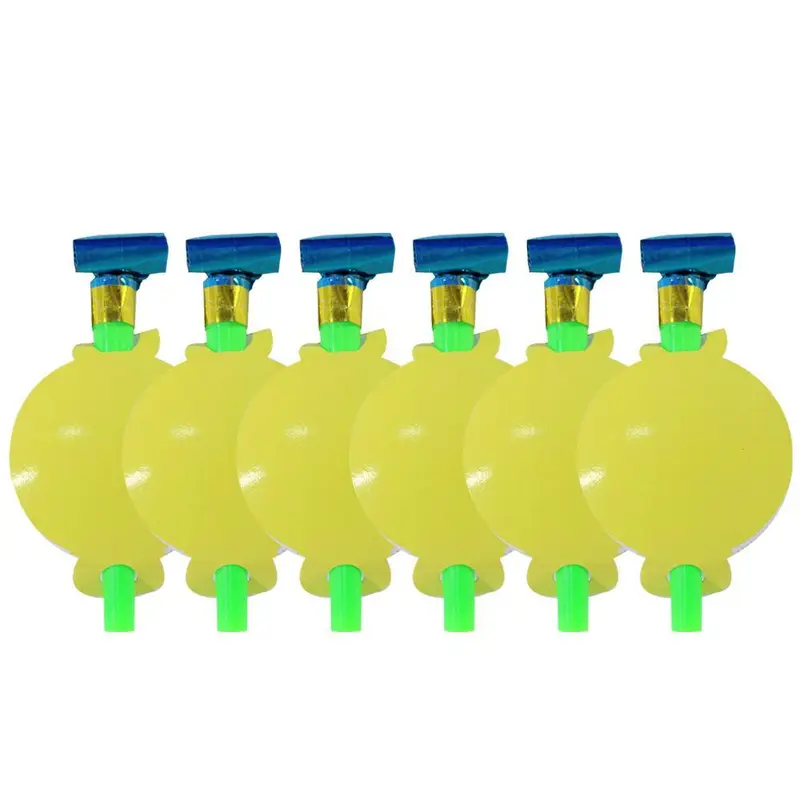 Birthday- Yellow Blowouts (6 Pcs) / E-111Yellow