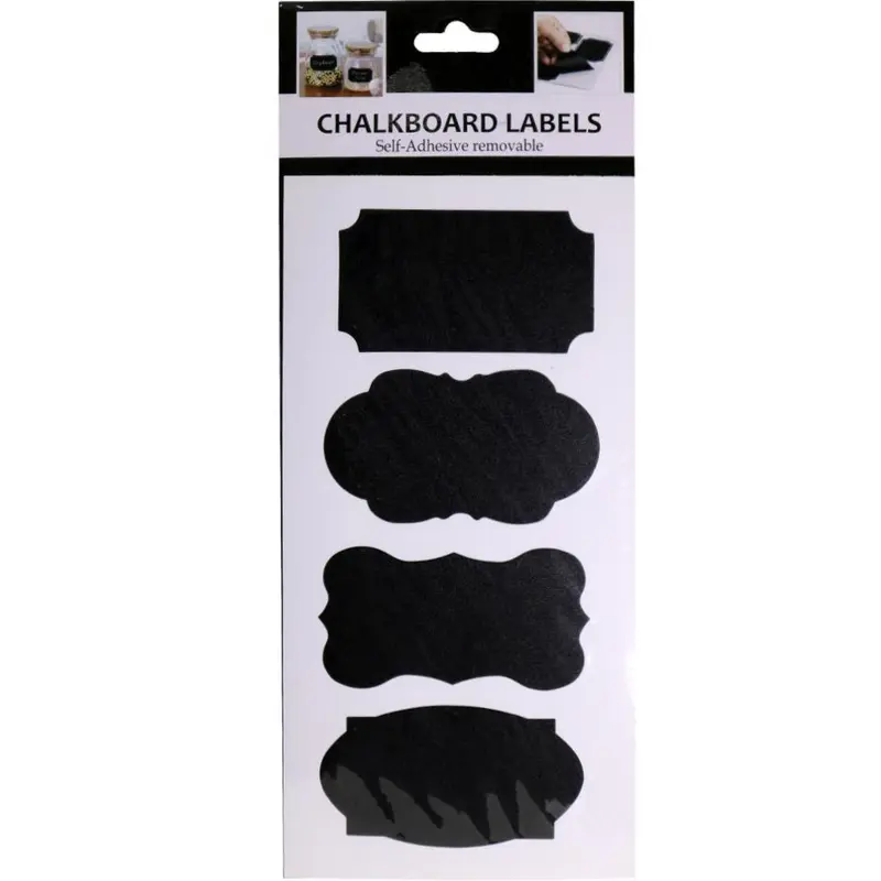 Chalk Board Labels Self-Adhesive Removable K-1464 different Shapes