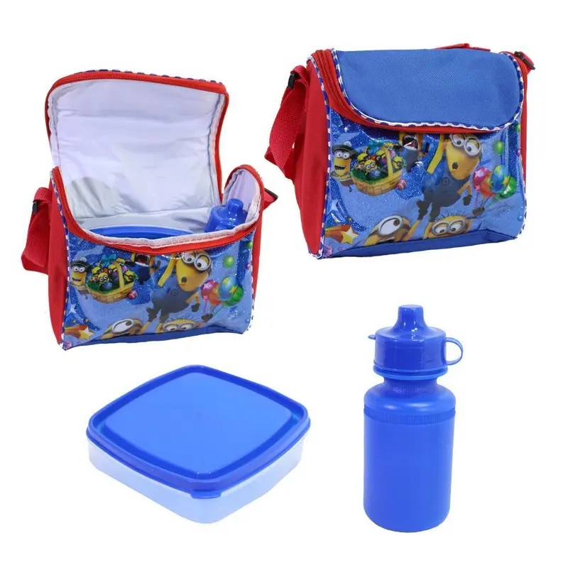 Characters Lunch Bag With Lunch Box And Water BottleMinions