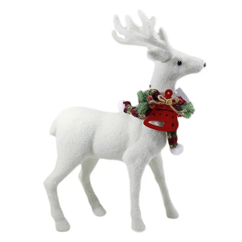 Christmas Foam Standing Gazelle With Bell Scarf / Q-739