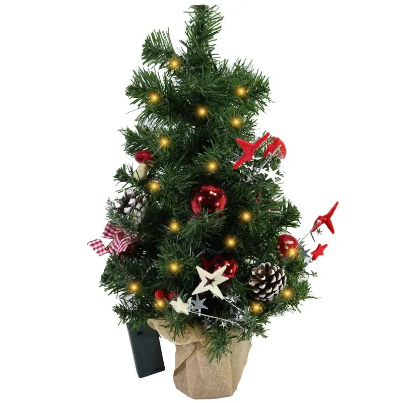 Christmas Plant Pot Christmas Light Up Tree 60 cm