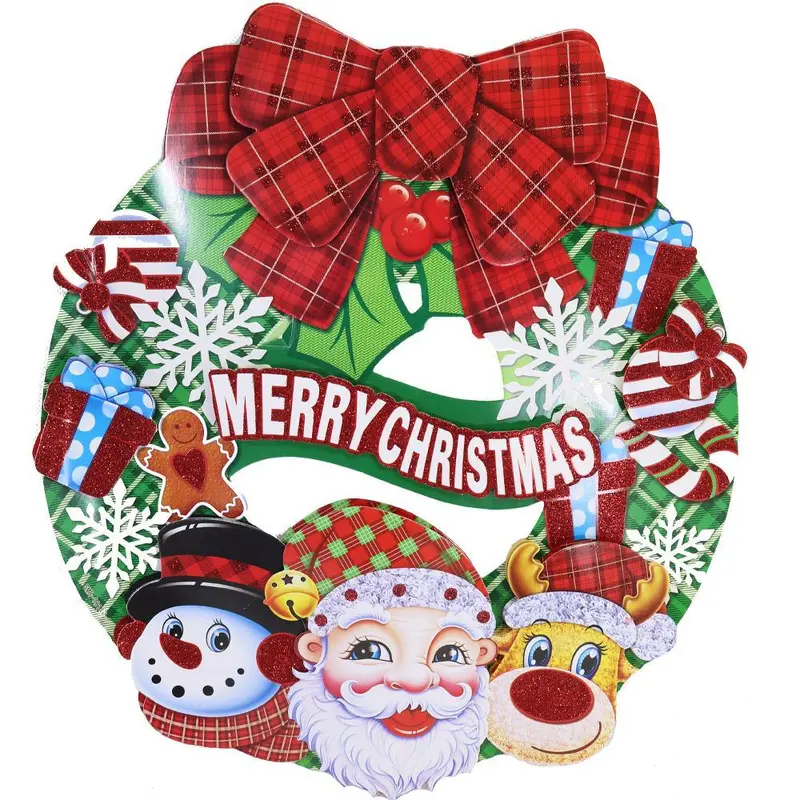 Christmas Wall Decoration - Elevate Your Holiday Decor (40 cm)Santa And Bell