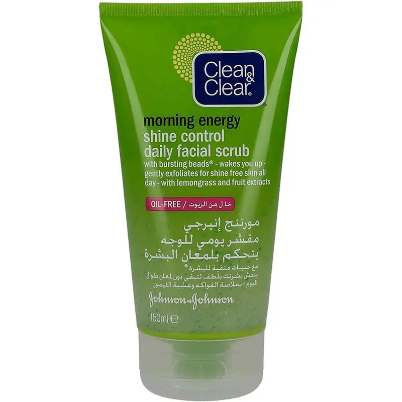Clean & Clear Morning Energy Shine Control Daily Facial Scrub 150ml
