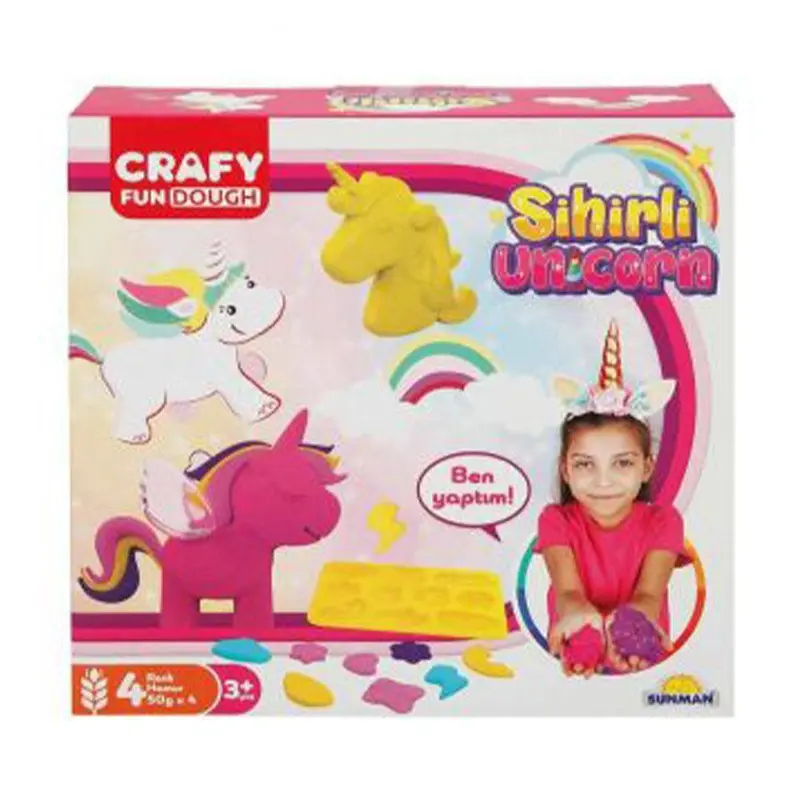 Crafy Dough Set Of Magical Unicorn 11 Pcs