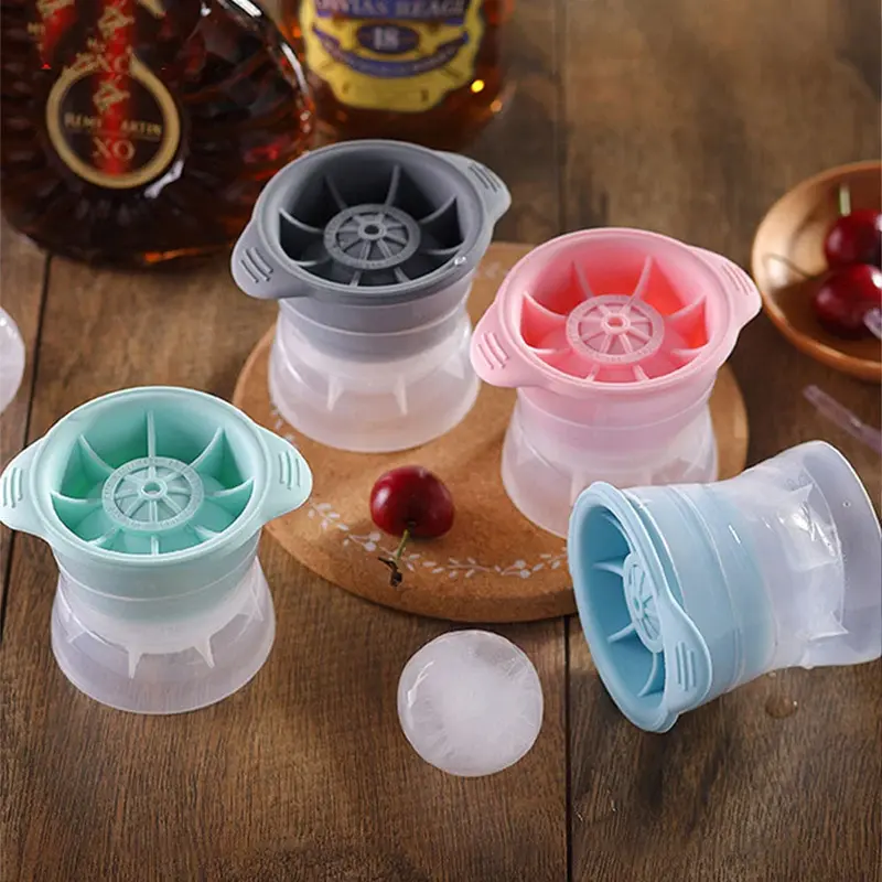 Creative Spherical Ice Tray Commercial Quick-frozen Household (Small)Pink